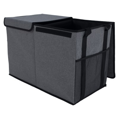 Cutie de depozitare pliabilă, gri/negru, DETER