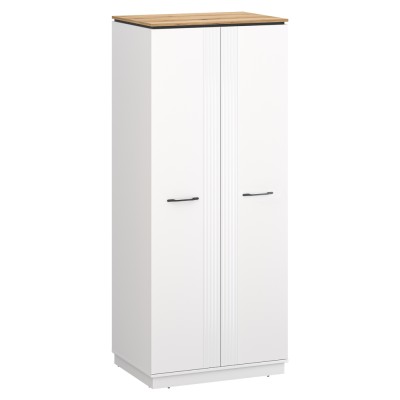 Dulap, alb/stejar evoke, VELIS 2D