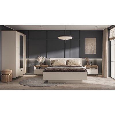 Dulap, caşmir/stejar castello, EYCO 2D/40