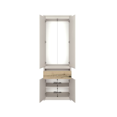 Dulap, caşmir/stejar evoke, KAROS 4D1S/70