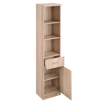 Dulap cu rafturi deschise 1D1S, stejar sonoma, TOPTY TIP 33