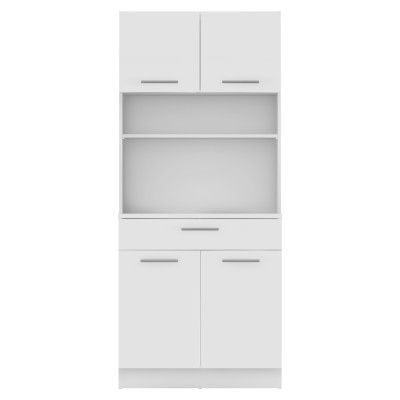 Dulap de bucătărie cu patru uşi, alb, DOMIS NEW