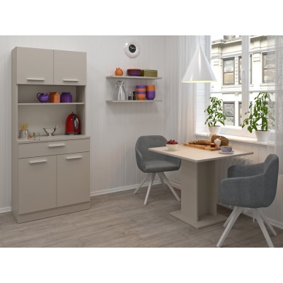 Dulap de bucătărie cu patru uşi, caşmir, DOMIS NEW