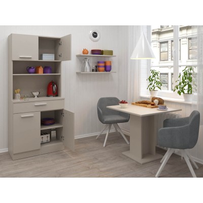 Dulap de bucătărie cu patru uşi, caşmir, DOMIS NEW