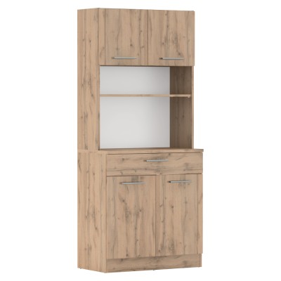 Dulap de bucătărie cu patru uşi, stejar wotan, DOMIS NEW