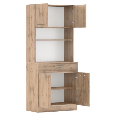 Dulap de bucătărie cu patru uşi, stejar wotan, DOMIS NEW