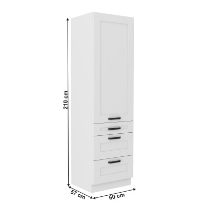 Dulap înalt, alb, LULA 60 DKS-210 3S 1F