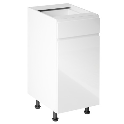 Dulap inferior, alb lucios, bucătăria AURORA