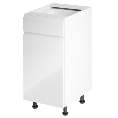 Dulap inferior, alb lucios, bucătăria AURORA