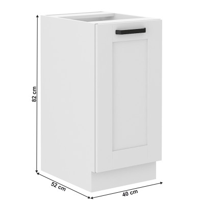 Dulap inferior, alb, LULA 40D 1F BB