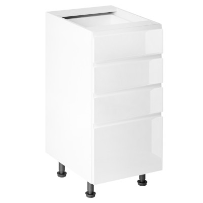 Dulap inferior, alb/alb extra lucios HG, AURORA D40S5