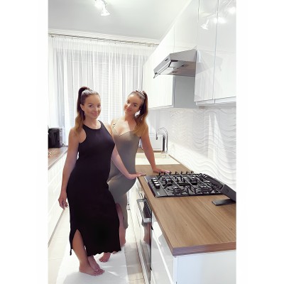 Dulap inferior, alb/alb extra lucios HG, AURORA D40S5