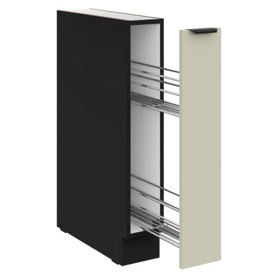 Dulap inferior cu coş glisant, caşmir/negru, ARAKA 15 D CARGO BB
