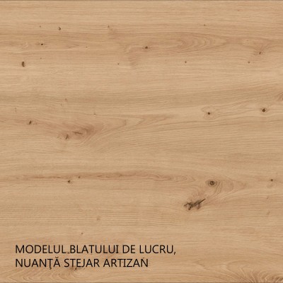 Dulap inferior fără uşă, stejar artisan, LULA 15D OTW BB