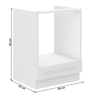 Dulap inferior pentru aragaz încorporabil, alb, LULA 60 D GAZ BB