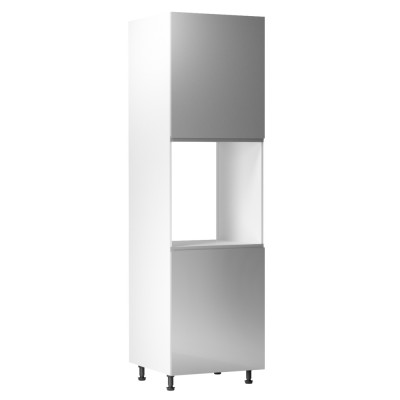 Dulap pentru alimente, alb/ gri extra lucios, bucătăria AURORA