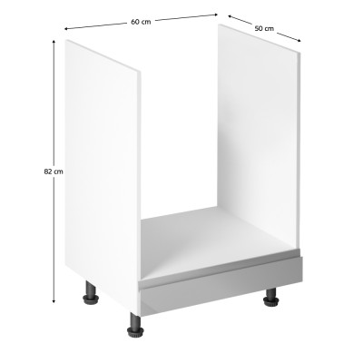 Dulap pentru aparate electrocasnice, alb/ gri extra lucios, bucătăria AURORA