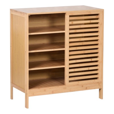 Dulap pentru pantofi, 4 rafturi, bambus, NALDO