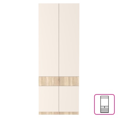 Dulap, stejar sonoma/caşmir, VERTIO SZF4D2S