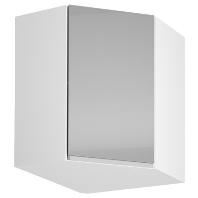 Dulap superior, alb/ gri extra lucios, bucătăria AURORA