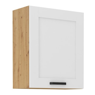 Dulap superior, alb/stejar artisan, LULA 60 G-72 1F