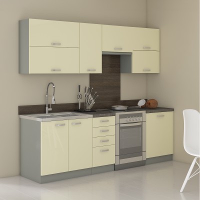 Dulap superior, crem extra lucios, set PRADO 1