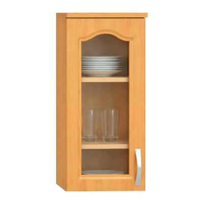 Dulap superior cu sticlă, arin, stânga, set LORA 10