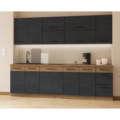 Dulap superior, gri mat/stejar lancelot, VEGA 58x58 GN-72 1F
