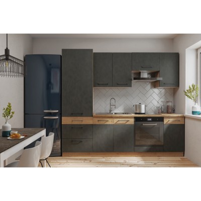 Dulap superior, gri mat/stejar lancelot, VEGA 58x58 GN-72 1F