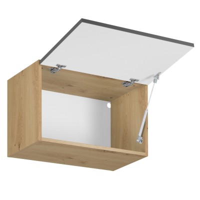 Dulap superior, stejar artizanal/ gri mat, set LANGEN