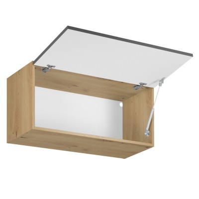 Dulap superior, stejar artizanal/ gri mat, set LANGEN 