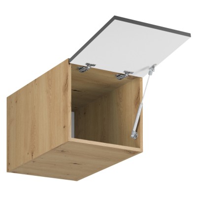 Dulap superior, stejar artizanal/ gri mat, set LANGEN
