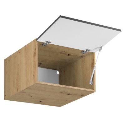 Dulap superior, stejar artizanal/ gri mat, set LANGEN 