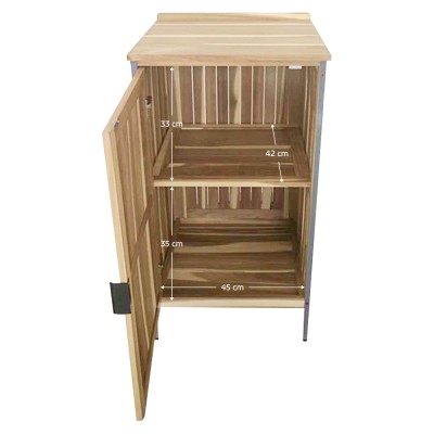 Dulăpior de bucătărie pentru grădină, lemn de salcâm, natural, ALIENA TYP 3