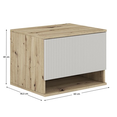 Dulăpior de pus sub chiuvetă, stejar artisan/caşmir, COLOS 60