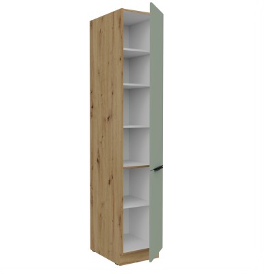 Dulăpior înalt, aquamarine/stejar artisan, ARSANY 40 DK-210 2F