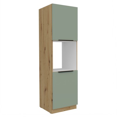 Dulăpior înalt pentru cuptor încorporabil, aquamarine/stejar artisan, ARSANY 60 DP-210 2F