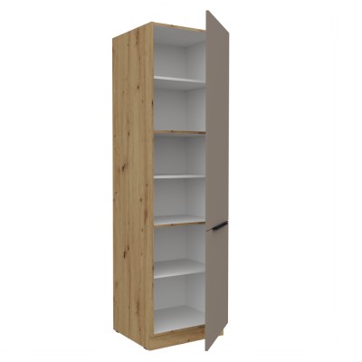 Dulăpior înalt, sandgrau/stejar artisan, FRISBO 60 DK-210 2F