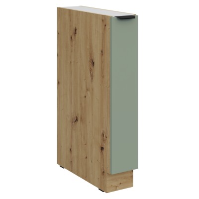 Dulăpior inferior cu coş extensibil, aquamarine/stejar artisan, ARSANY 15 D CARGO BB