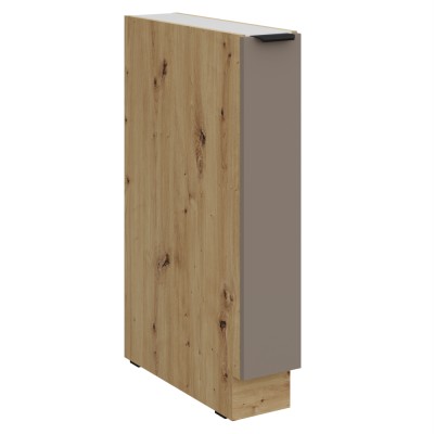 Dulăpior inferior cu coş extensibil, sandgrau/stejar artisan, FRISBO 15 D CARGO BB