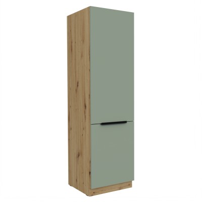Dulăpior pentru frigider încorporabil, aquamarine/stejar artisan, ARSANY 60 LO-210 2F