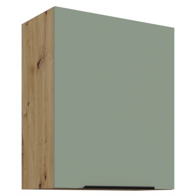 Dulăpior superior, aquamarine/stejar artisan, ARSANY 60 G-72 1F