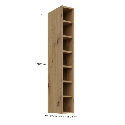 Dulăpior superior cu poliţă stejar artisan, FRISBO/ARSANY 15 G-108 OTW