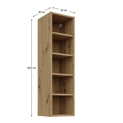 Dulăpior superior cu poliţă stejar artisan, FRISBO/ARSANY 30 G-108 OTW