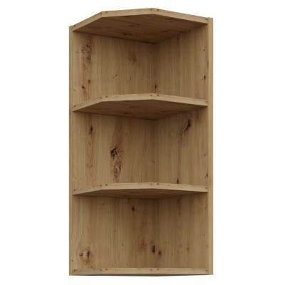 Dulăpior superior de colţ, stejar artisan, FRISBO/ARSANY 30 G-72 ZAK