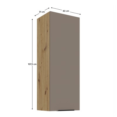 Dulăpior superior, sandgrau/stejar artisan, FRISBO 40 G-108 1F