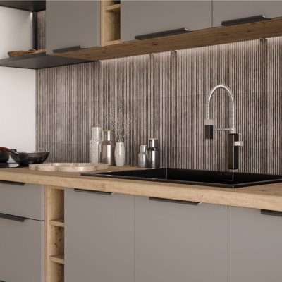 Dulăpior superior, sandgrau/stejar artisan, FRISBO 60 NAGU-36 1F
