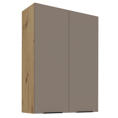 Dulăpior superior, sandgrau/stejar artisan, FRISBO 80 G-108 2F