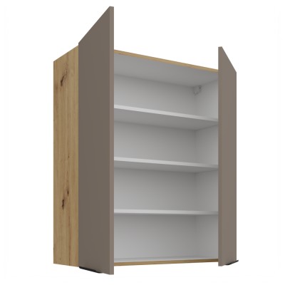 Dulăpior superior, sandgrau/stejar artisan, FRISBO 80 G-90 2F