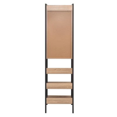 Etajeră pentru vin, stejar/negru, VINPO